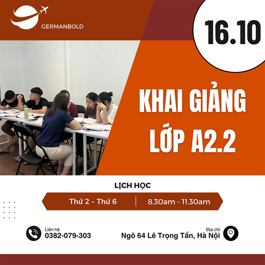 Lớp học A2 tại GermanBold
